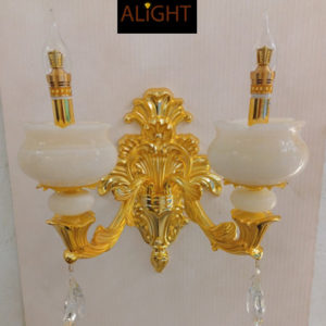 Đèn tường đồng mạ vàng 24K AL2308-2