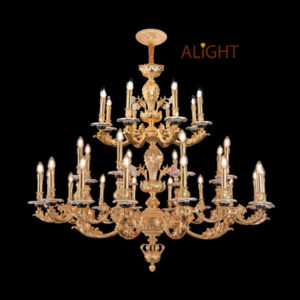 Đèn chùm hợp kim mạ vàng 24k ALL5517-36