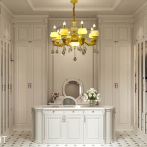 Đèn chùm đồng mạ vàng 24K – AL2308-8