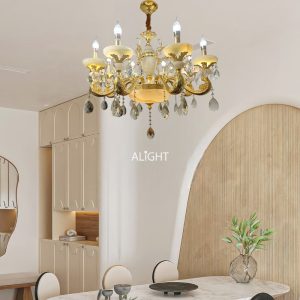 Đèn chùm đồng AL8819-8 D850*H530