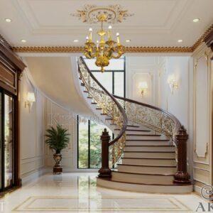 Đèn chùm đồng mạ vàng 24k AL9908-6