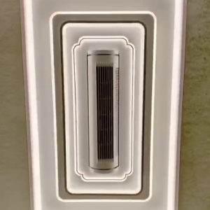 Đèn ốp trần phòng khách kèm quạt không cánh AL1080